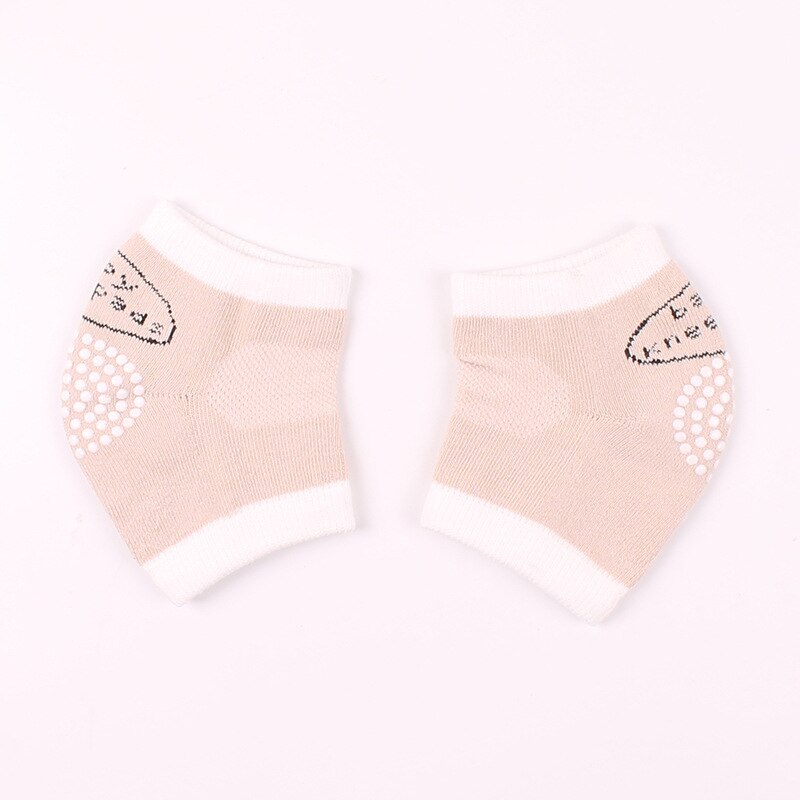 1 Paar Baby Kniebeschermers Antislip Kniebeschermers Kids Veiligheid Kruipen Elleboog Kussen Baby Peuter Knieschijf Bescherming Baby been Warmer: Bruin