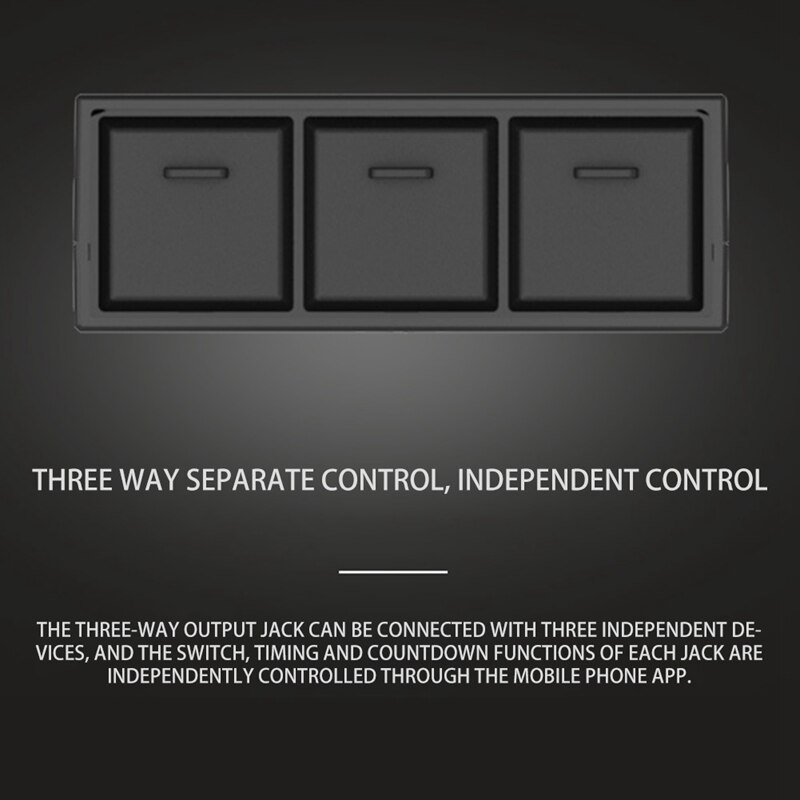 Wifi Smart Socket Alexa Socket Outdoor Waterproof Socket, Smart Phone Application Wireless Remote Control US Plug