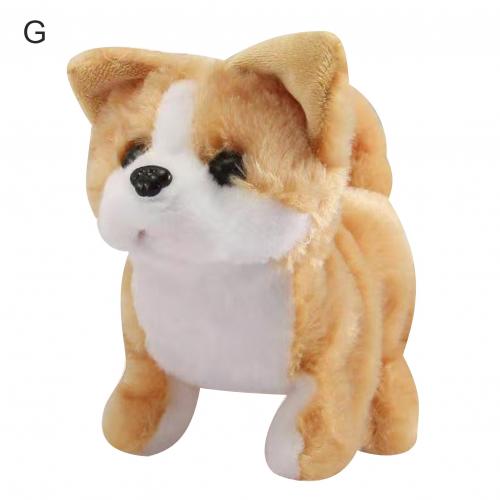 Electric Plush Simulation Teddy Corgi Dog Rabbit Tail Wagging Ass Shaking Scream Toy Ornaments