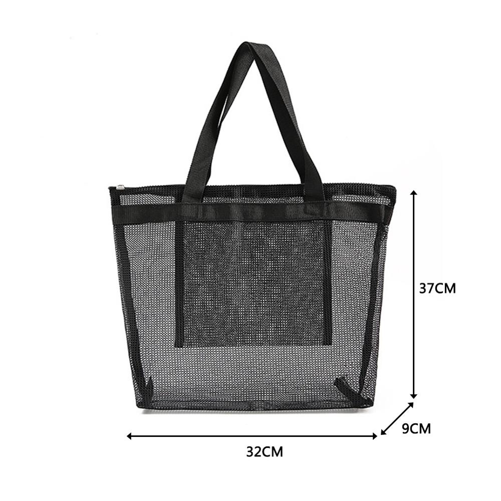 Women Mesh Transparent Bag Double-layer Heat Preservation Large Capacity Picnic Beach Bags beach park sports Shoulder ba