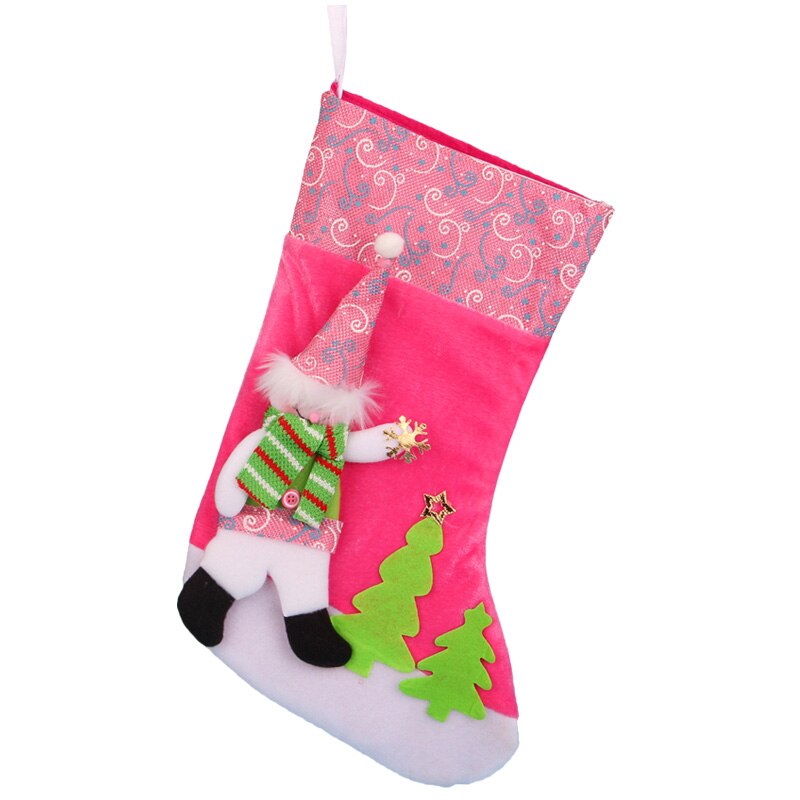 Activiteitenbenodigdheden accessoires rollenspel leuke kerstsokken verschillende kleuren en patronen hangend aan de muur: Gdw -002- a / 5 stuks