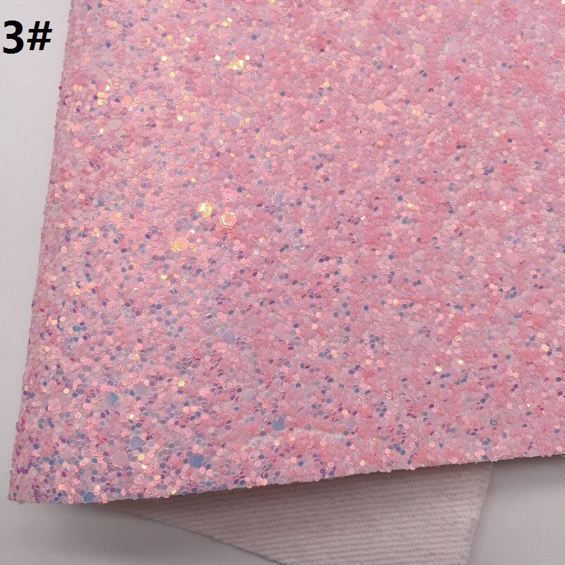 Mini Roll 30x134CM ROZE Glitter Fabirc, Chunky Glitter Leer, glitter Leer Roll Voor Maken Bows LEOsyntheticoDIY SK274: 3