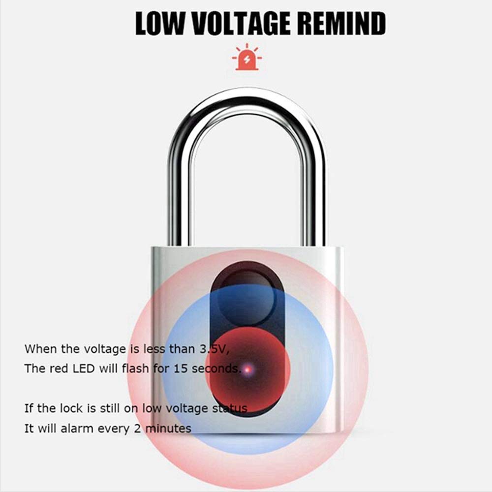 IP66 Waterproof Electronic Fingerprint Door Lock/Fingerprint Padlock