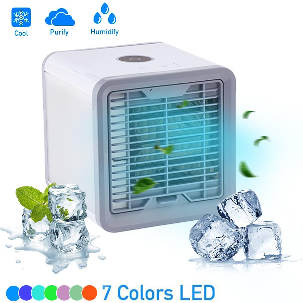 Portable Car Air Conditioner USB Air Humidifier Mini Cooler Water Cooling Air Fan