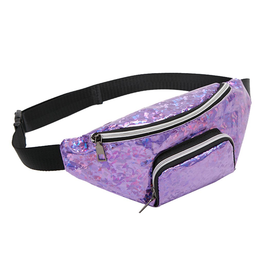 Ocardian Taille Packs Punk Roze Fanny Pack Belt Lady Schouders Brief Portemonnee Mobiele Telefoon Messenger Bag May13: Purple