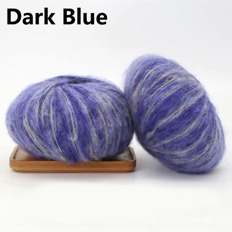 25g 14 couleurs fil de laine coloré pour tricoter Segment teint 1 brin à la main fils au Crochet pour tricoté chapeau écharpe pull: 10