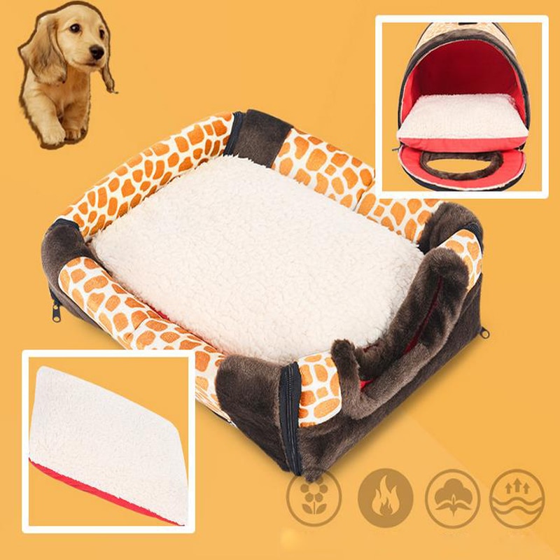 Niche pliable pour animaux de compagnie, niche avec tapis, lit pour chien, chat, chiot, petit, moyen gabarit, Chihuahua, coussin