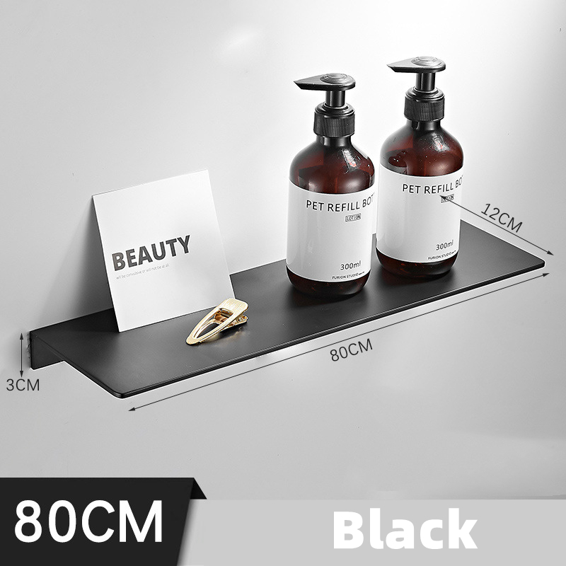 Estante de baño negro/cromo, estantes esquineros gruesos de acero inoxidable, toallero, soporte para champú, estante de almacenamiento de cocina de 60 /70 /80cm: Verde claro