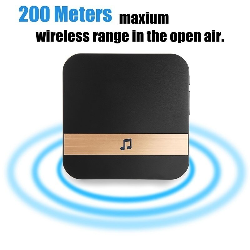 Home Cordless Doorbell Smart Indoor WiFi Door Bell Ring Wireless Waterproof Door Bell Chime Detection 200m Range US EU Plug