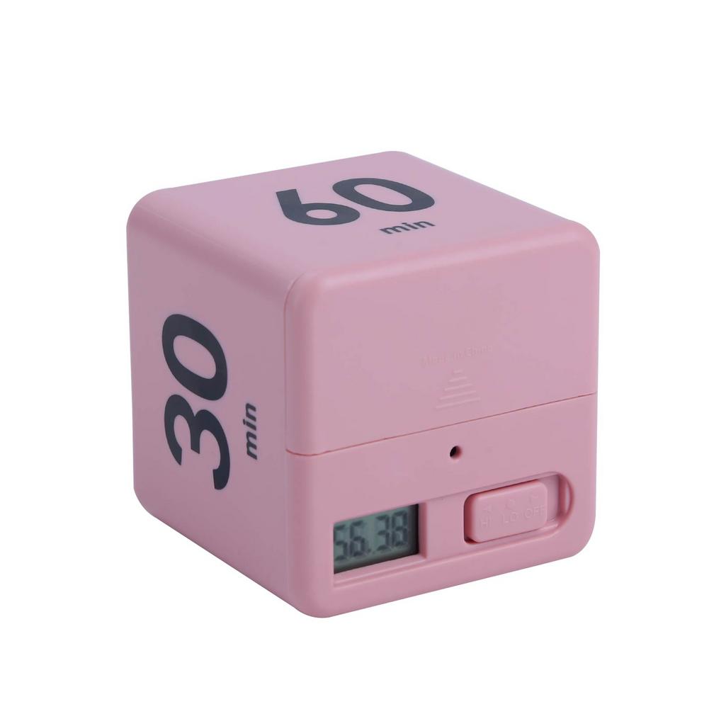Preset Timer Practical Portable Time Management Tool For Study Kitchen Cooking Office Rollover Pause Countdown Cube Timer