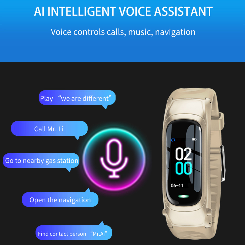 Meilleure produits montre intelligente pour Android Ios casque 2 en 1 sport calories bracelet montre intelligente directe du fournisseur