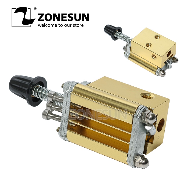 ZONESUN Mould holder of ribbon printer DY8 coding device heat head of stamping printer heat block of printer letter die cave
