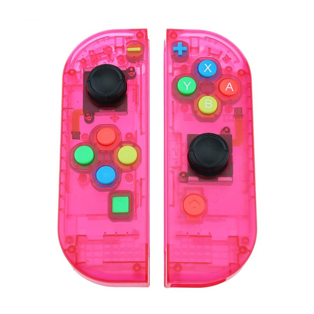 JCD Best price Available Hard Plastic R L Housing Shell Case Cover for Switch NS NX Joy Con Controller for Joy-Con frame: Clear Red