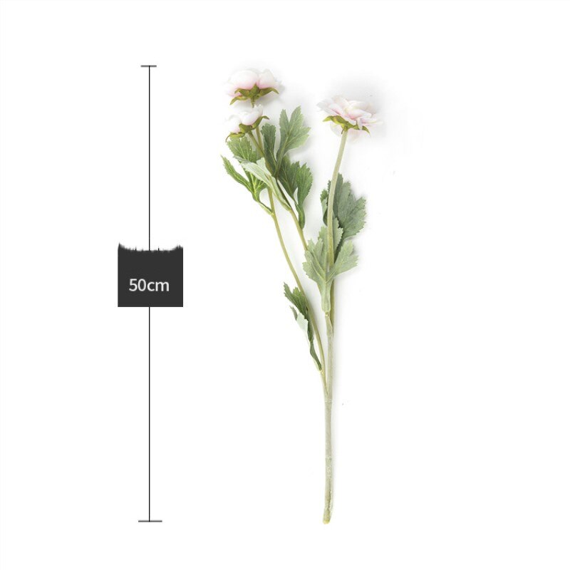 10 stk. små ranunculus asiatiske kunstige blomster til bryllupsdekoration hjem kunstige blomster rose simuleringsbuket 50cm