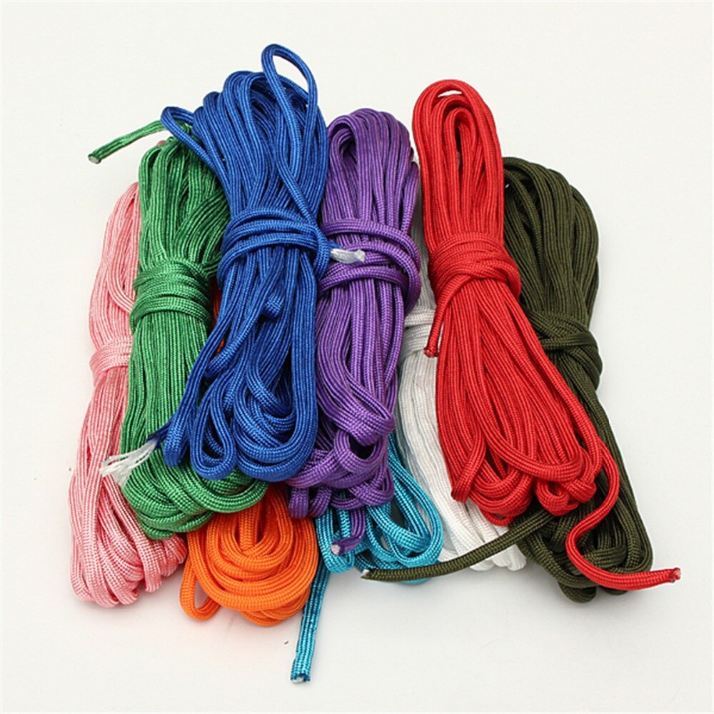 550 lb Bushcraft Überleben Paracord Fallschirm-schnur Seil Schlüsselband 7 Strand Kern 20 FT 9 Farben paracord