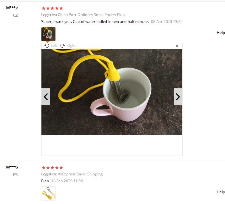 600W 220V Electric Water Heater Element Mini Boiler Water Coffee Immersion Travel Portable instant water Heaters