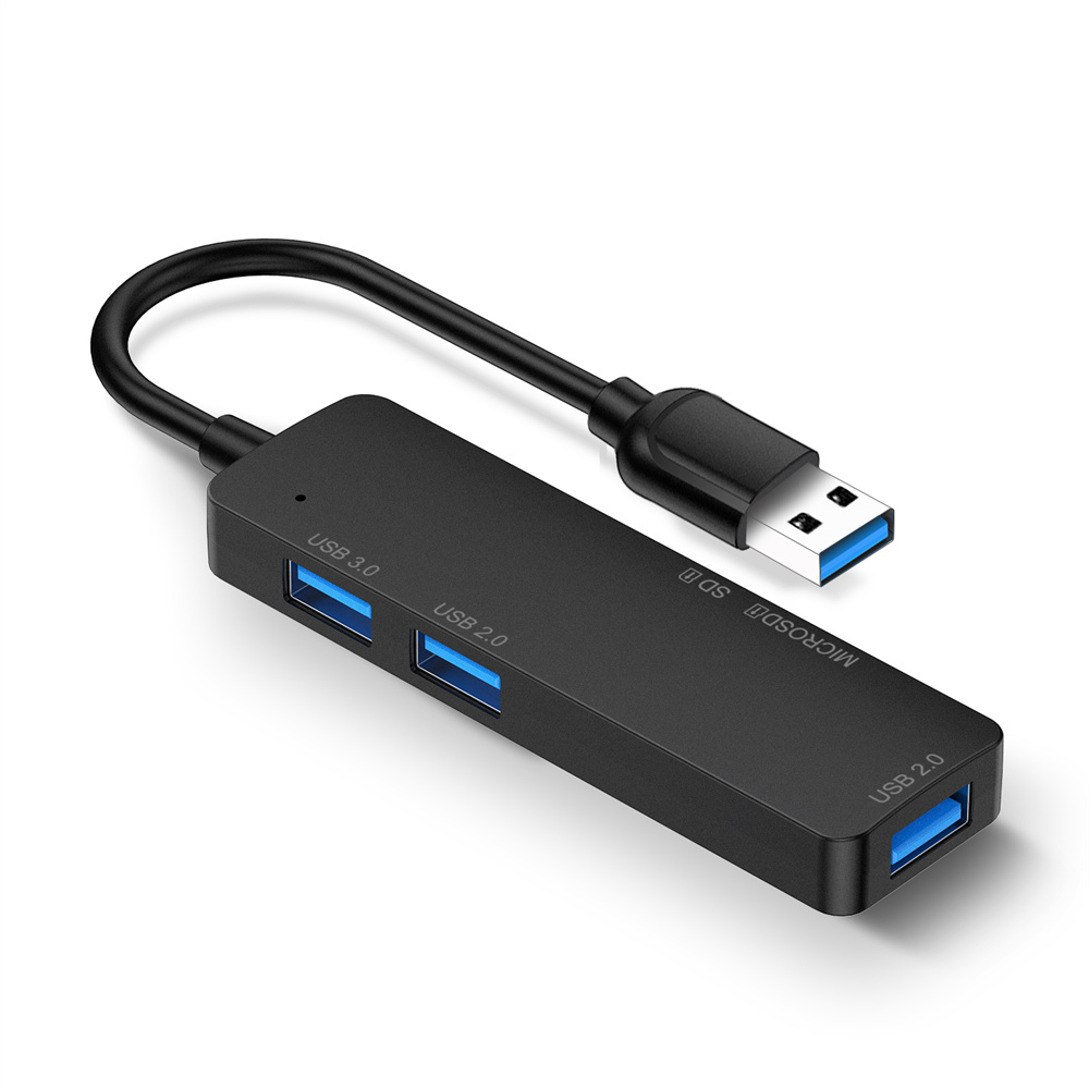 Lecteur de carte HUB USB 3.0 à 3 ports USB C type c répartiteur Mini lecteur de cartes 2 en 1 pour SD TF Micro SD pour Windows Vist
