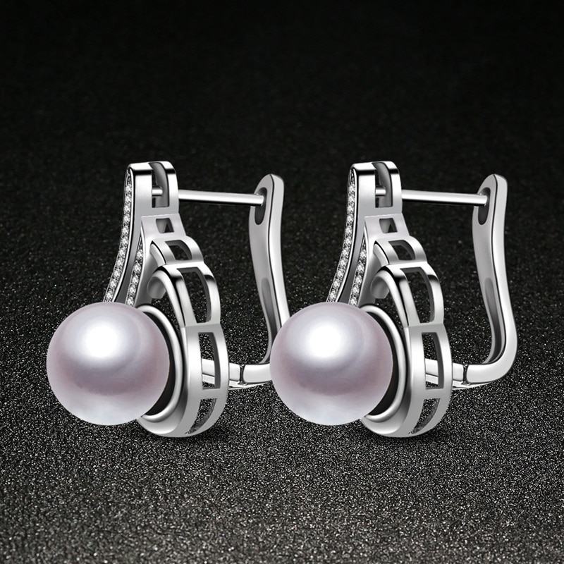 Silver color Jewelry Earrings Simple Imitation Pearl Earrings for Women Jewelry ed54 Boucle d'Oreille Brincos Para