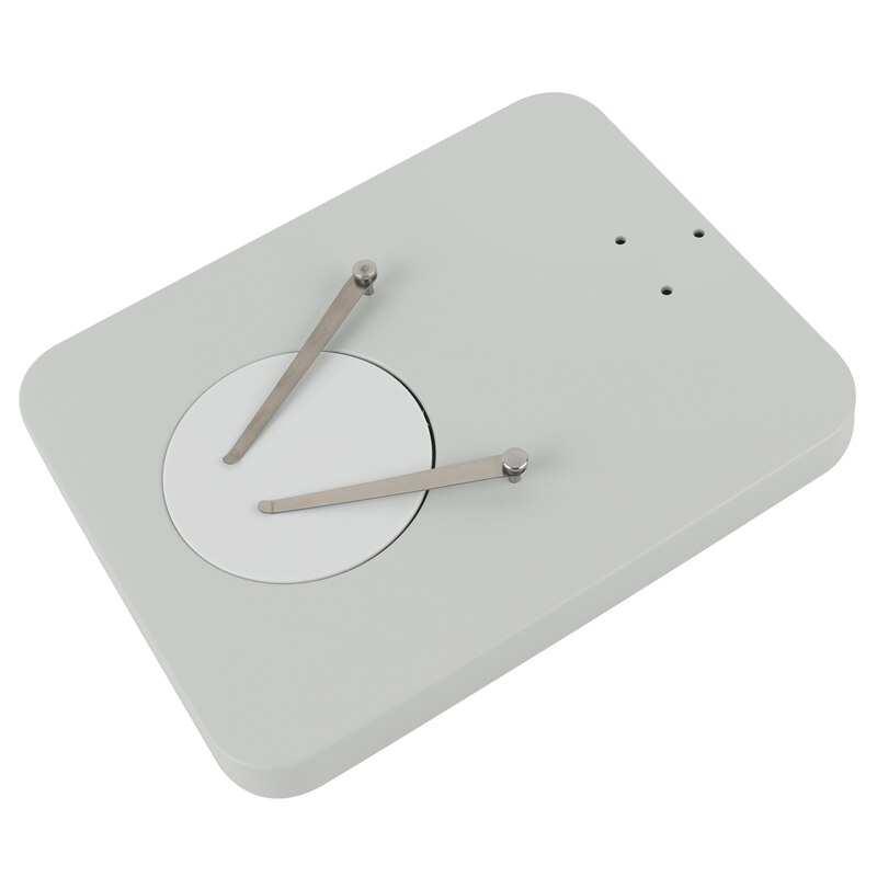 Binocular Trinocular Stereo Microscope Bracket Accesoriesr 76mm Focus Holder 32mm Pillar Worktable Plate Microscope Stand: white Plater