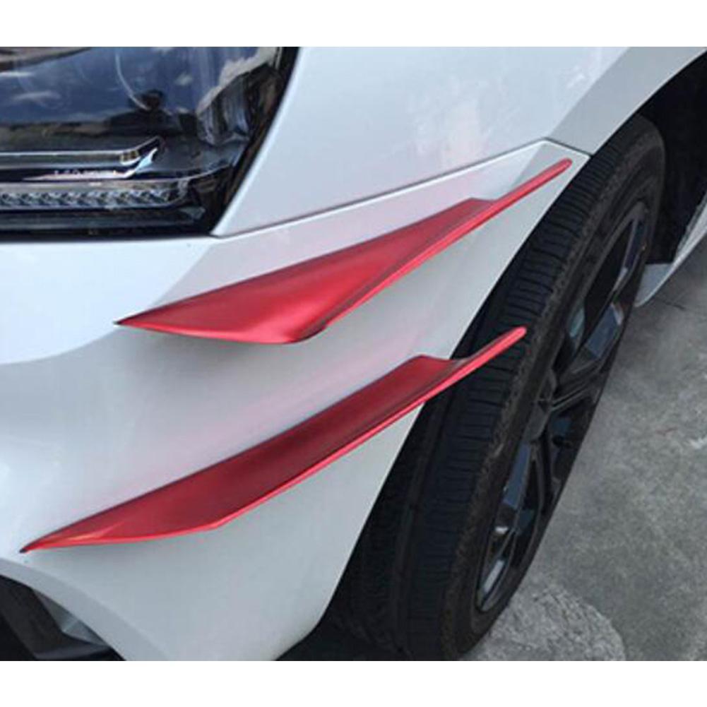 4 Stuks Auto Voorbumper Canard Lip Splitter Fin Body Spoiler Universal Bewerkt Decoratie