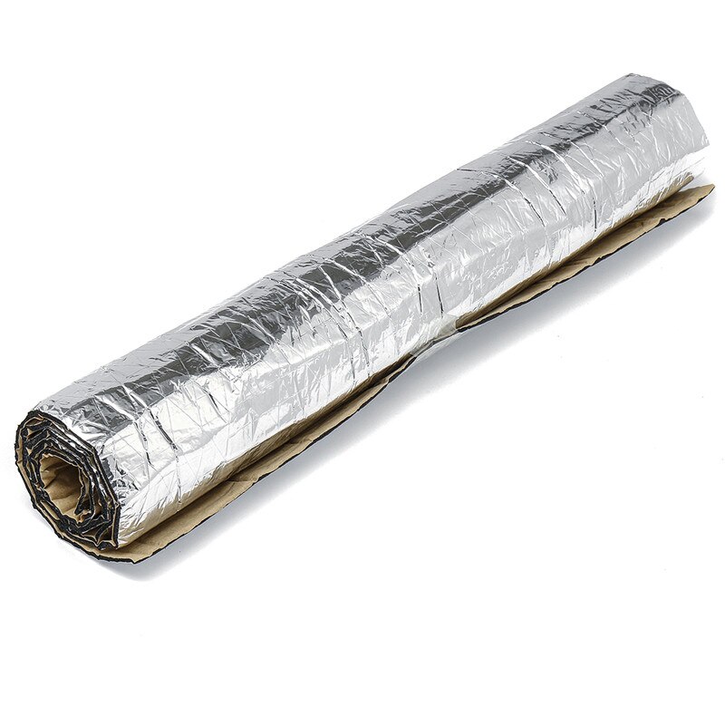 140x100cm 6mm Upgraded Heat Insulation Cotton Noise Insulation Car Sound Proof Insulation Engine Firewall Heat Aluminum Foam