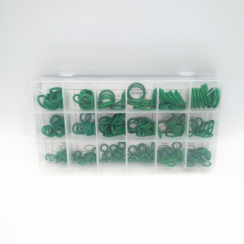 Kit d'assortiment de joints toriques en caoutchouc joint d'étanchéité pour joints toriques 18 spécifications bague d'étanchéité en caoutchouc 270 pièces/ensemble