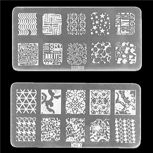 Nail Art Stamping Plates Nail Seal Manicure Polaco... Grandado