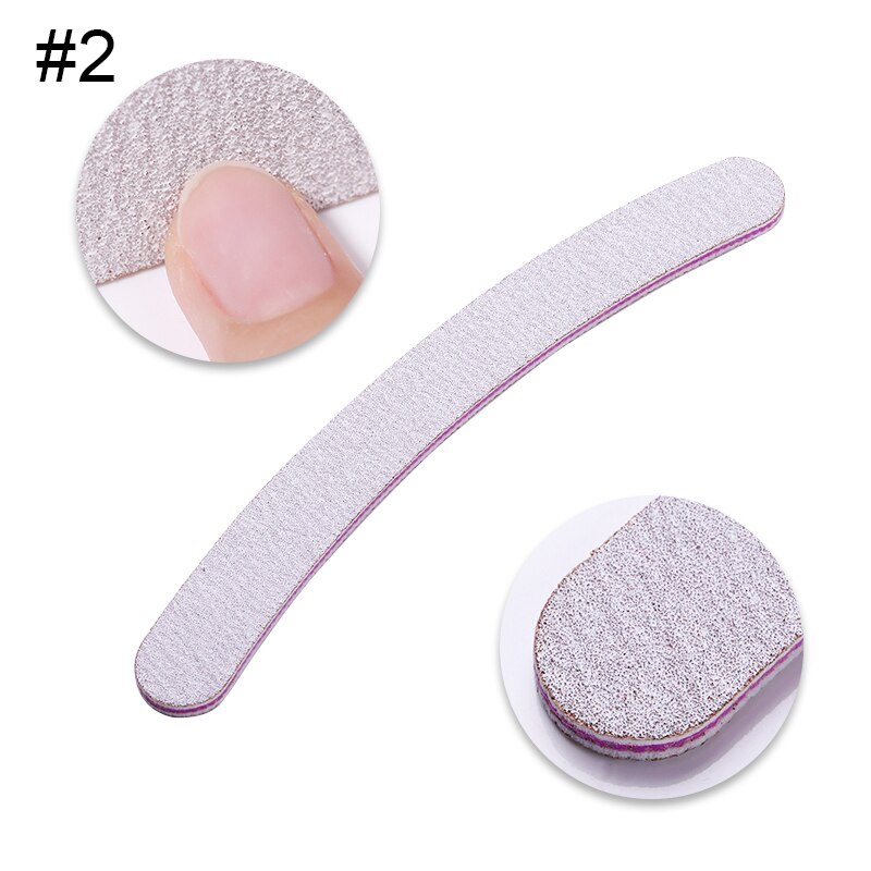 1 Pc sept faces multifonction lime à ongles tampon bleu rose couleurs mélangées meulage ponçage pédicure meulage ponçage outils fichiers