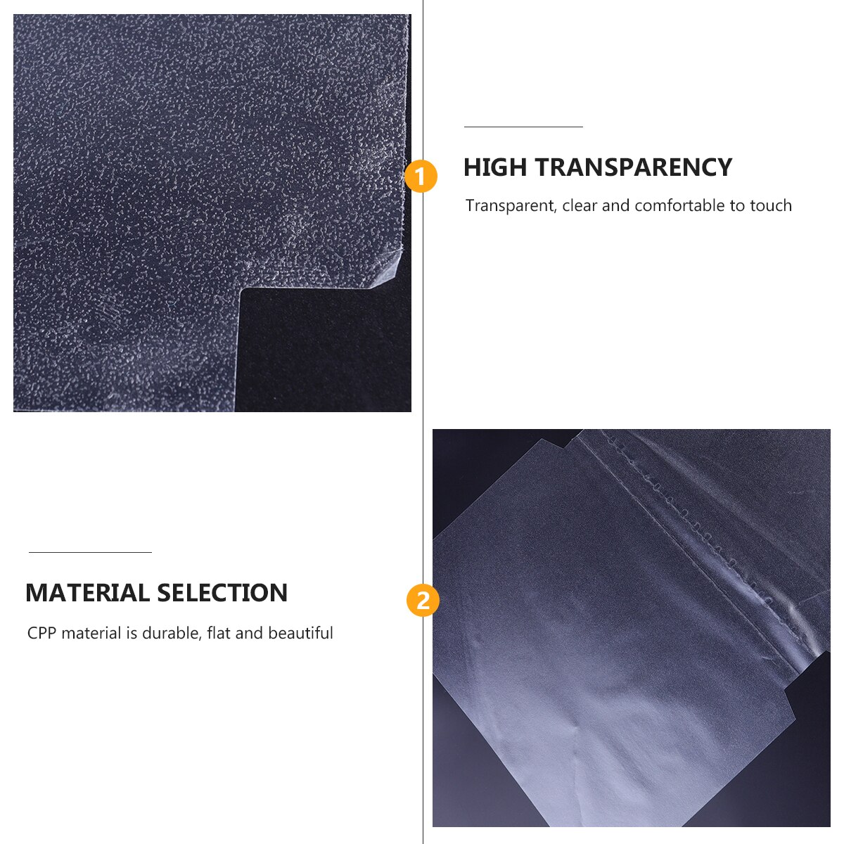 10Pcs Transparent Book Cover Textbook Cover Self-adhesive Book Cover for Student