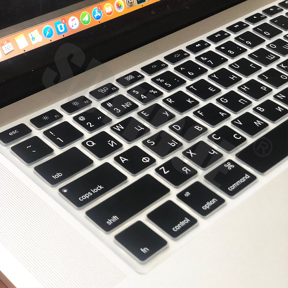 Rosyjska obudowa klawiatury laptopa dla macbook pro13 touchbar wersja amerykańska/europejska dla 13air A2337A2179 A2159 A2289 A1708 folia silikonowa