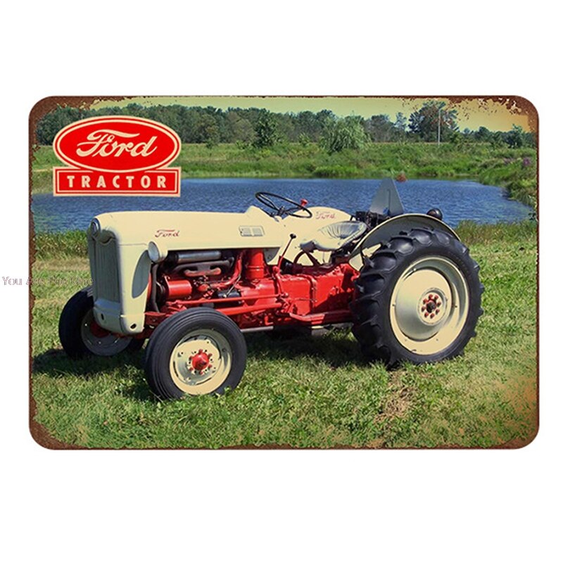 Farmall John Deere Green Metal Tin Signs Tractor For Farm House Plaque Painting Wall Decor Retro Wall Stickers For Pub Garage: 9