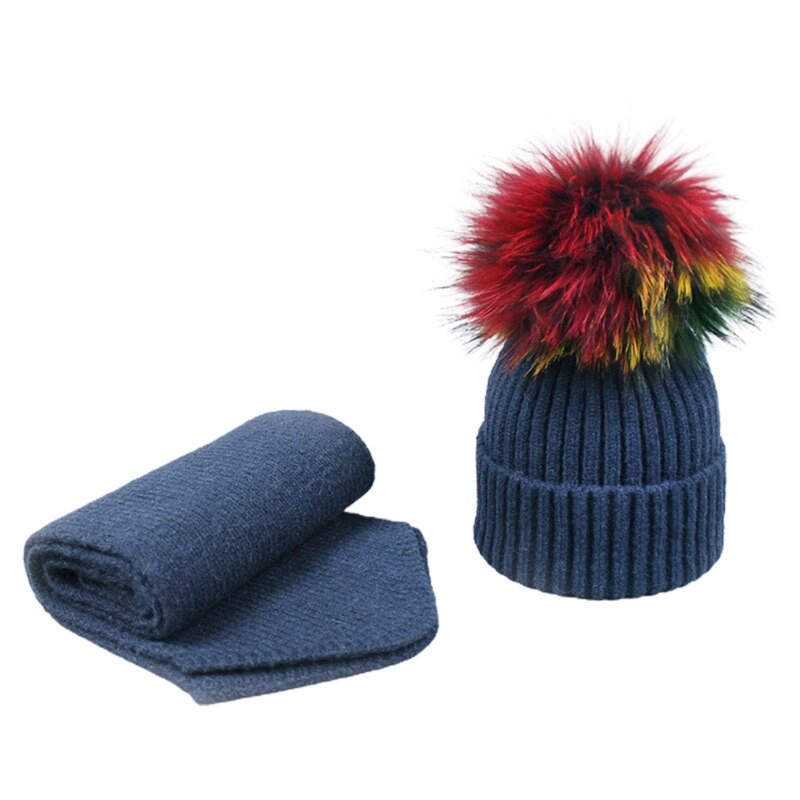 LumiSyne Winter 3 In 1 Beanie Hoed Sjaal Handschoenen Set Voor Kinderen