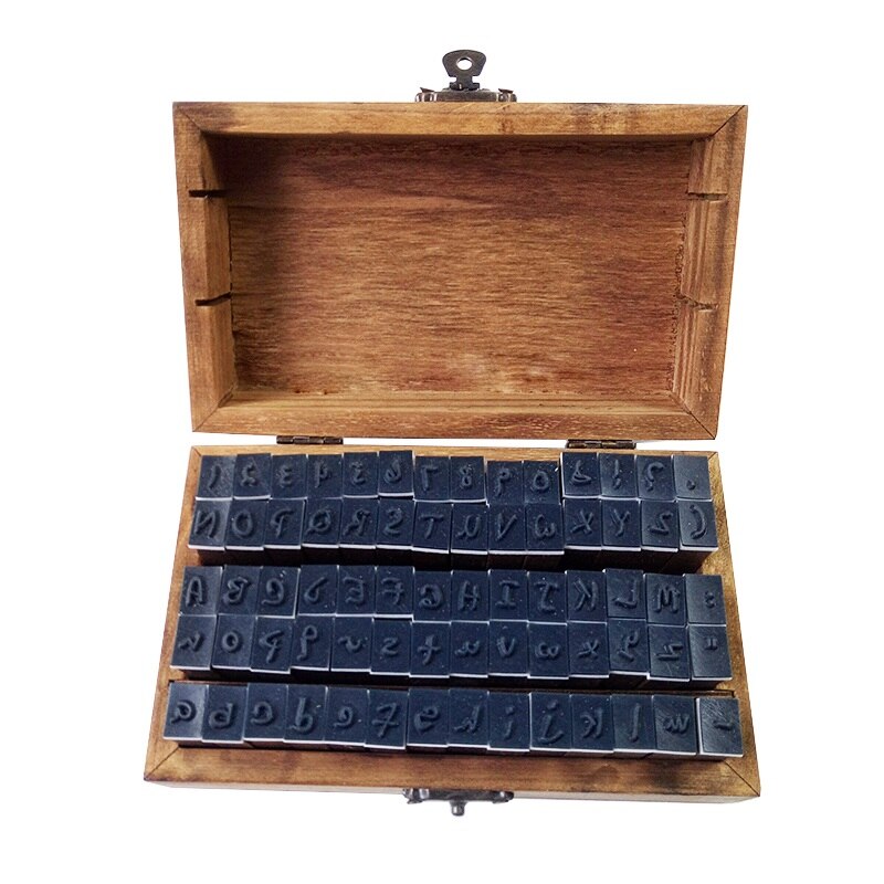 70pcs/set Number&amp;Letter Cursive Letters Multifunction Alphabet And Number Stamps DIY Scrapbooking