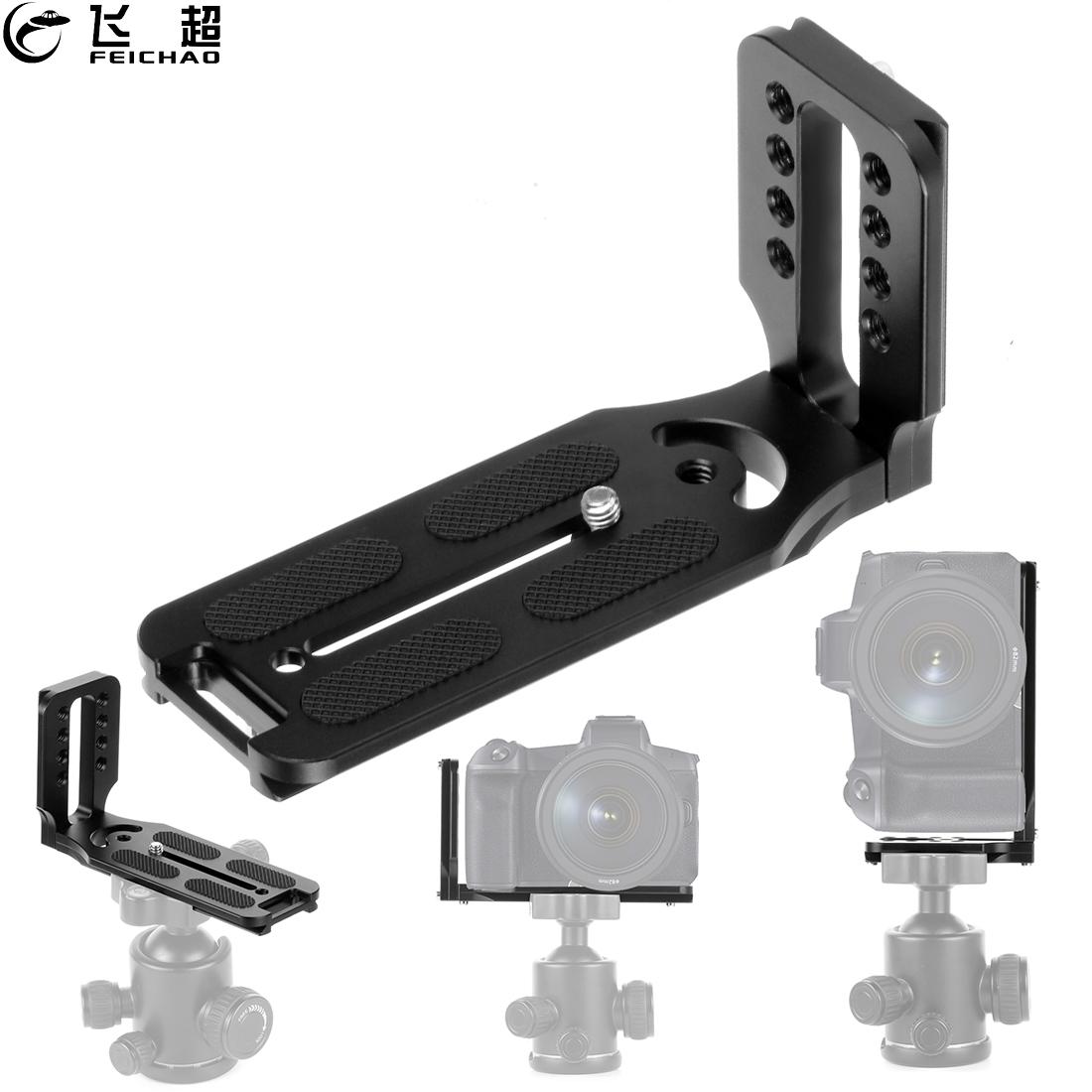 Quick Release L Plate Bracket 1/4" Vertical Shooting Handgrip 132A for Manfrotto Zhiyun Gimbal for Canon Nikon Sony Video Camera