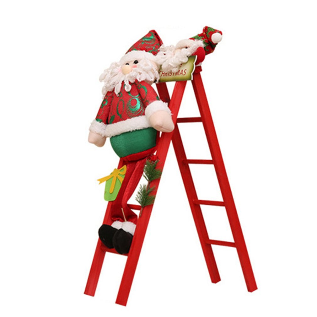En Interessante Elektrische Klimmen Kerstman Hs Met Rode Ladder