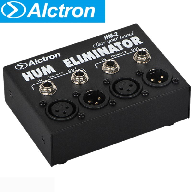 Alctron-eliminador de zumbidos de HM-2, interfaz plug and play, elimina el ruido, para estudio de grabación y escenario de estar