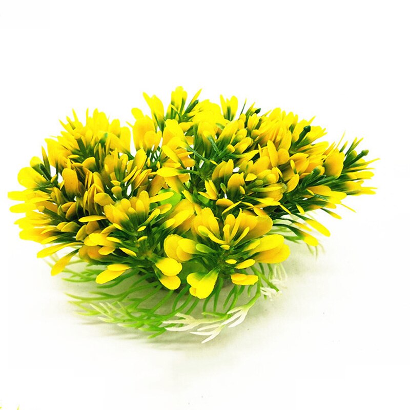 12 Kinds Artificial Aquarium Decor Plants Water Weeds Ornament Aquatic Plant Fish Tank Grass Decoration Accessories 12*6cm: 2