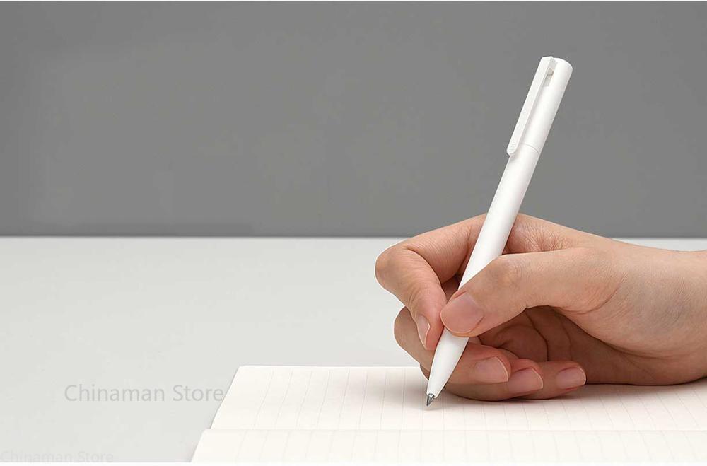 Oryginalny długopis Xiaomi robić pisania gładkie światło Mijia naciśnij rdzeń wymiana wkładu niebieski czerwony czarny 0.5mm biznesowy długopis kulkowy