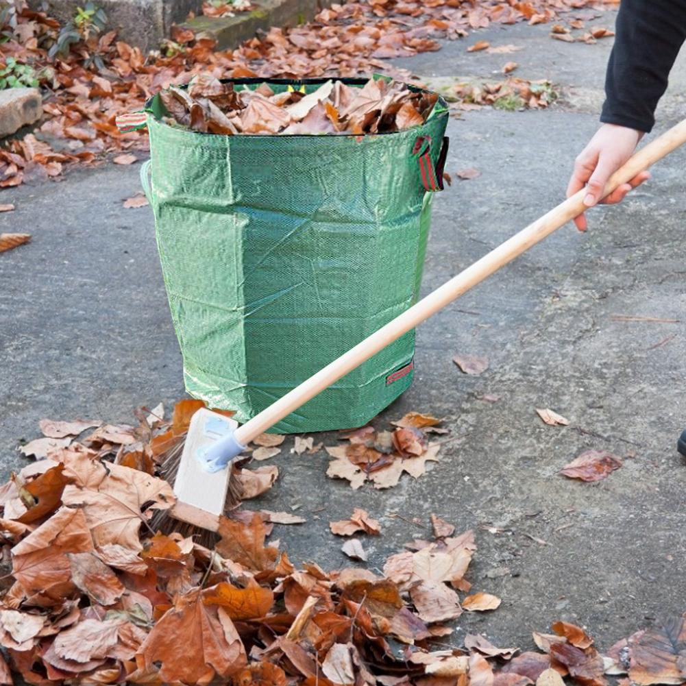 Garden Bag Reusable Leaf Sack Trash Can Foldable Garden Garbage Waste Collection Container 3 Sizes Garden Leaf Storage Bag