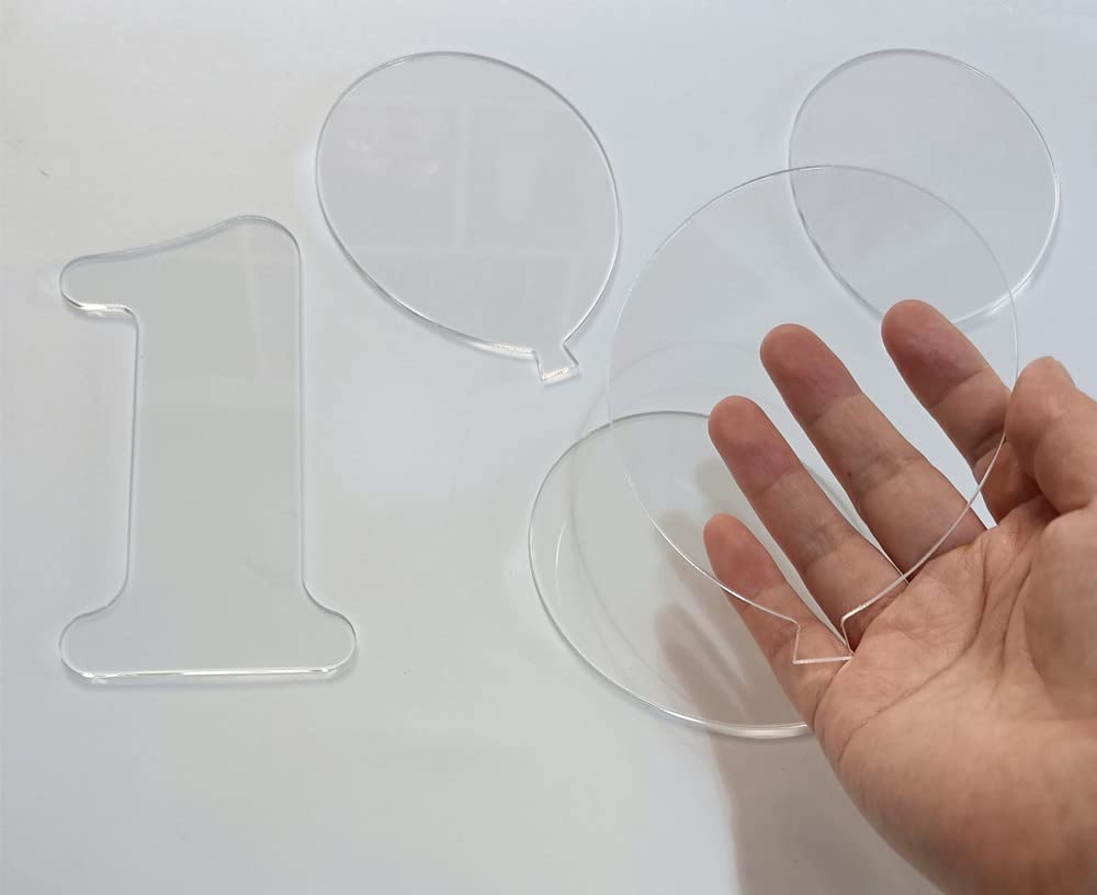 Balloon Acrylic Milestone Blanks,DIY Milestone Balloons Cards for Baby Photo Props,Baby Shower,Baby Keepsake,Wedding Decor