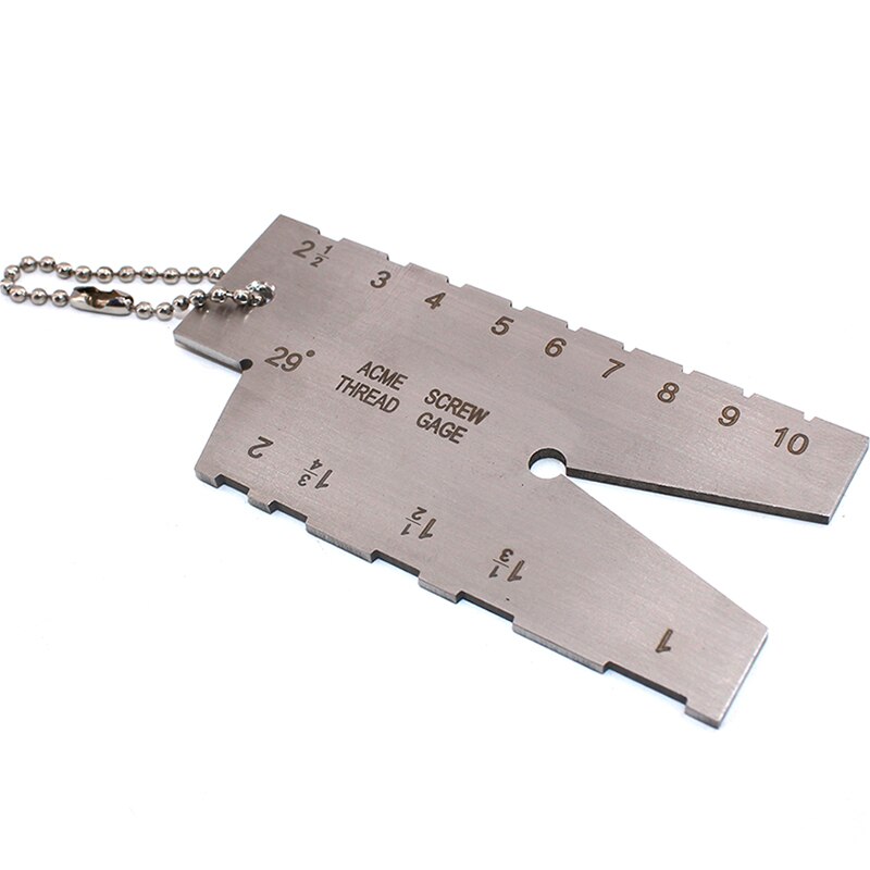 Stainless Steel Screw thread Cutting angle gage Gauge Measuring Tool Welding Inspection Ruler 29 Degree ACME Screw Thread Gauge