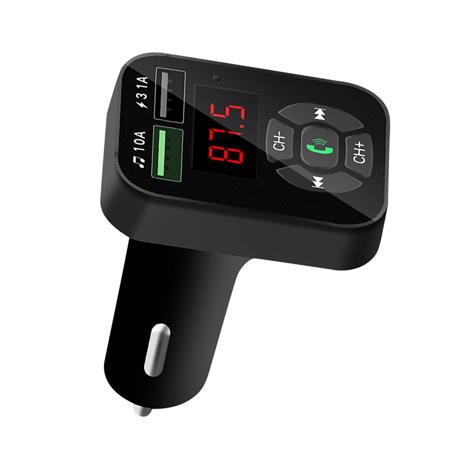 In Car Bluetooth FM Transmitter Radio MP3 Wireless Adapter Car Cigarette Lighter Adapter Chargers Wireless In-Car Bluetooth Kit: Default Title