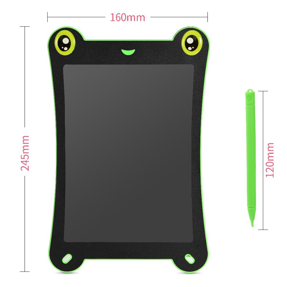 NeWYeS 8.5 Inch LCD Writing Tablet Kid Drawing Board Animal Electronic Notepads Green Art Graphic Doodle Pad Graffiti with Pen