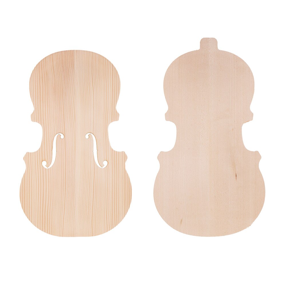 Handcraft-tablero frontal de abeto de violín sin terminar, tablero trasero de Arce, madera maciza para 4/4 violines: for 3 4 Violin