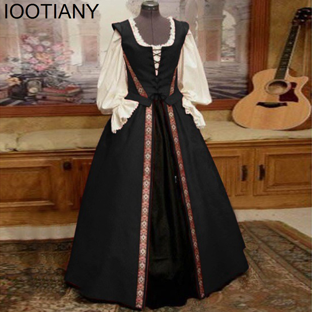 Cosplay abito rinascimentale medievale veste vittoria palazzo principessa vestire Halloween carnevale festa costumi per donne costumi per adulti