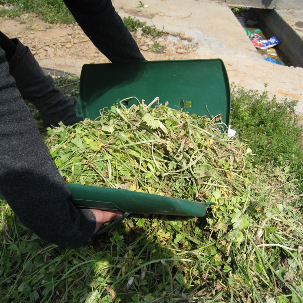 Hand Leaf Rake Portable Cleaning Tool Leaf Grabber Outdoor Garden Multifunctional Rubbish Serrated Collector Scoop Debris