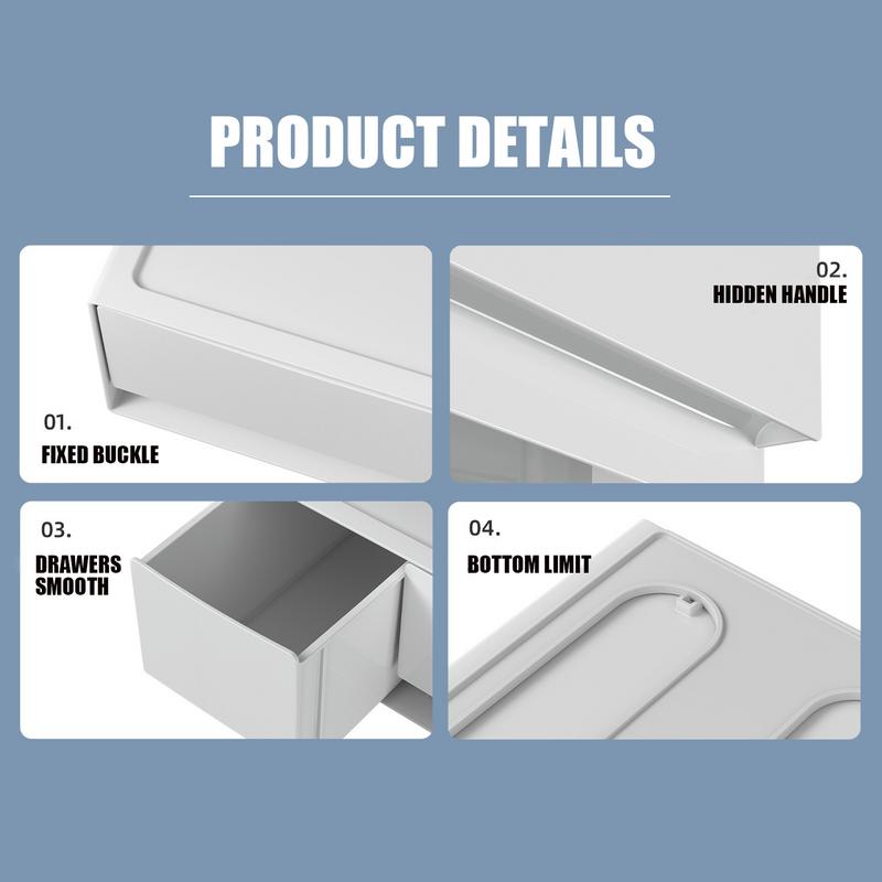 Desk Drawer Organizer Stackable Under Desk Drawer Small Drawer Organizer Under Desk Drawer Desktop Storage Organizer Buckle