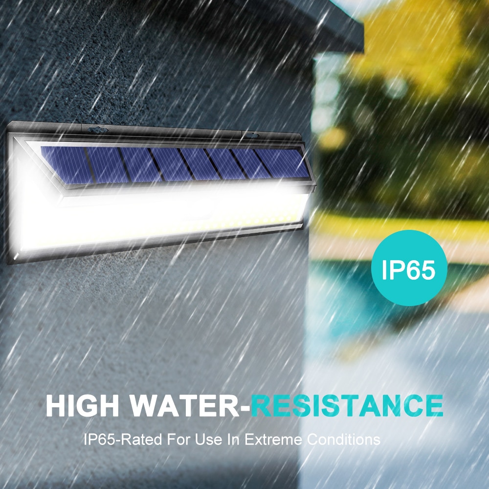 180 LED Solar Power Motion Sensor Light COB 3 Modes Outdoor Garden Yard Waterproof Energy Saving Pathway Solar Wall Lamp