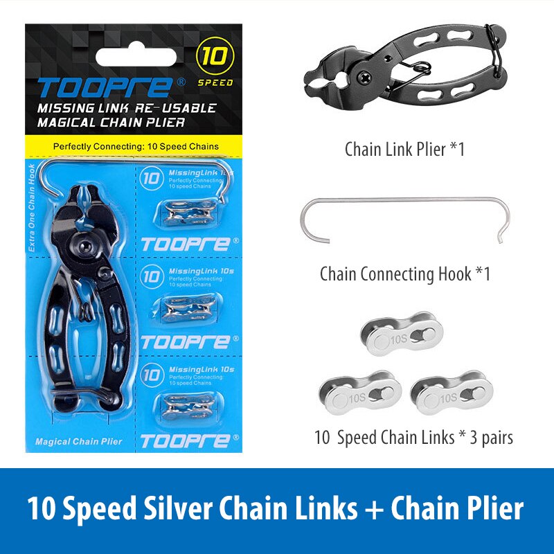 Cykel cykel mangler kæde quick link tang master link fjernelse reparationsværktøj 6/7/8/9/10/11/12 speed quick link stik: 10s sølv
