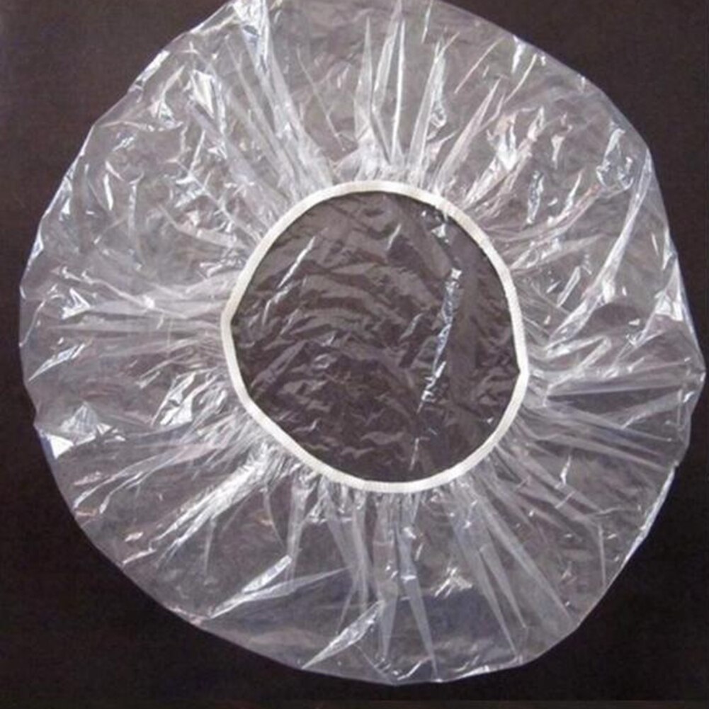 50Pcs Elastic Waterproof Adults Shower Bathing Cap Disposable Spa Home Hair Hat Waterproof Elastic Disposable